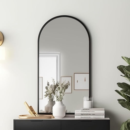 Black Arch Wall Mirror Modern Bathroom, Living Room