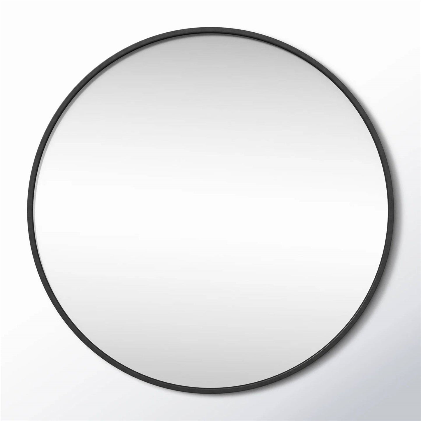 Round 32-inch Wall Mirror in Black - Bedroom Living Room Accent Bathroom Mirror